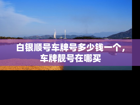 白银顺号车牌号多少钱一个，车牌靓号在哪买