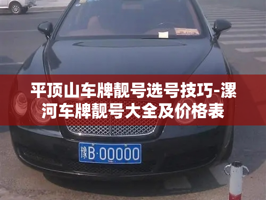 平顶山车牌靓号选号技巧-漯河车牌靓号大全及价格表-第4张图片-七号汽车选号 平顶山车牌靓号选号技巧-漯河车牌靓号大全及价格表-第4张图片-七号汽车选号