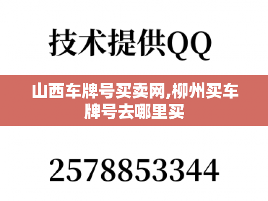 山西车牌号买卖网,柳州买车牌号去哪里买-第1张图片-七号汽车选号