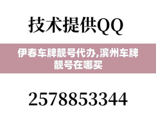 伊春车牌靓号代办,滨州车牌靓号在哪买-第1张图片-七号汽车选号