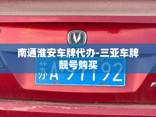 南通淮安车牌代办-三亚车牌靓号购买-第2张图片-七号汽车选号