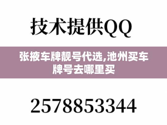 张掖车牌靓号代选,池州买车牌号去哪里买
