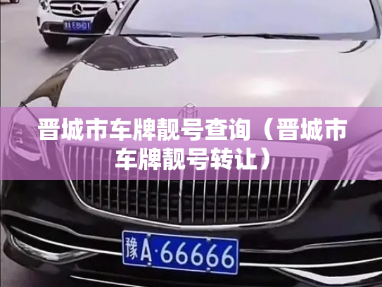 晋城市车牌靓号查询（晋城市车牌靓号转让）-第3张图片-七号汽车选号