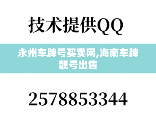永州车牌号买卖网,海南车牌靓号出售