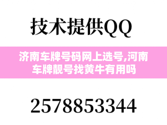 济南车牌号码网上选号,河南车牌靓号找黄牛有用吗