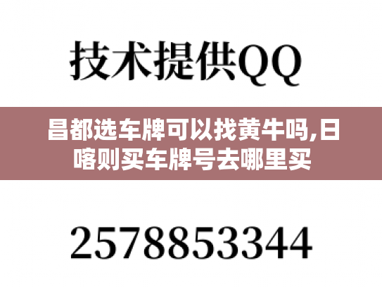 昌都选车牌可以找黄牛吗,日喀则买车牌号去哪里买