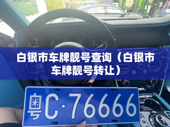 白银市车牌靓号查询（白银市车牌靓号转让）-第2张图片-七号汽车选号