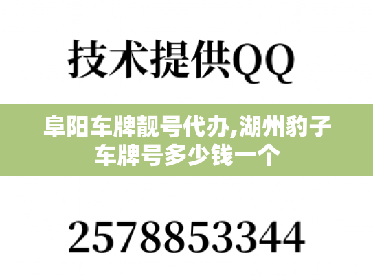 阜阳车牌靓号代办,湖州豹子车牌号多少钱一个